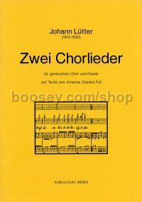 2 Choral Songs on texts by Johanna Zaeske-Fell (choral score)