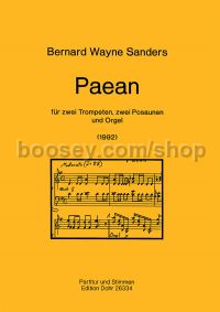 Paean - 2 Trumpets, 2 Trombones & Organ (score & parts)