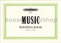 Peters Music Writing Book – Landscape (Small)