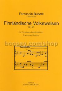 Finnish Folktunes op. 27 - Flute, Clarinet, Timpani, Piano & Strings (score)
