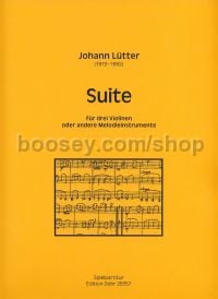 Suite - 3 violins or other melody instruments (score)
