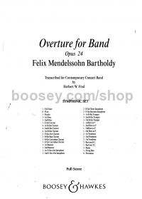Overture for Band, Op. 24 (Symphonic Band Full score)