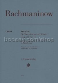 Vocalise, Op.34/14 (High Voice & Piano)