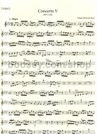 Concerto for Harpsichord No. 5 in F minor BWV 1056 - violin 1 part