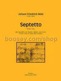 Septet in Eb major - Flute, clarinet, bassoon, horn, violin, viola, cello & double bass (full score)