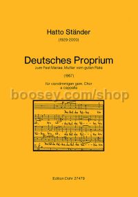German Proper to the feast of Mary, Mother of good counsel (choral score)