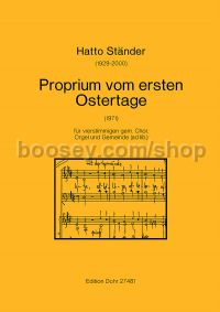Proper for the first Easter Day (choral score)