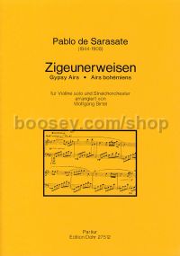 Zigeunerweisen op. 20 - Violin & String Orchestra (score)
