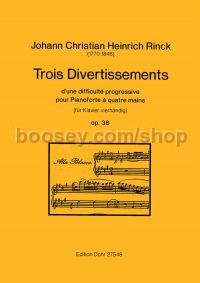 3 Divertissements op. 36 - Piano 4 Hands (score)