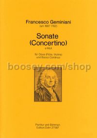 Sonata (Concertino) in E minor - Oboe (Flute, Violin) & Piano reduction