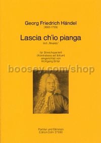 Lascia ch'io pianga - String Quartet (and Double Bass) (score & parts)