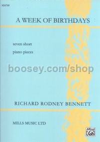 A Week of Birthdays for piano