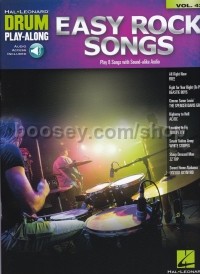 Drum Play-Along 42 Easy Rock Songs (Book & Online Audio)