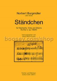 Serenade in Eb major o.op - clarinet, viola & guitar (score & parts)