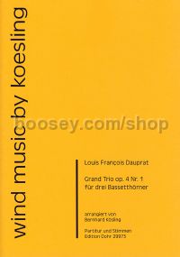 Grand Trio op. 4/1 - 3 basset horns (score & parts)