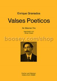 Valses Poeticos - 3 guitars (score & parts)