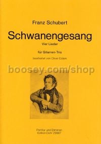 4 Songs from Schwanengesang - 3 guitars (score & parts)