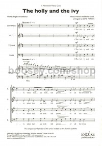 The holly and the ivy (I) (SATB & Organ)