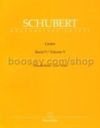 Lieder, Volume 9 (Low Voice)