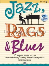 Jazz Rags & Blues Vol.1 for piano (Bk + CD)