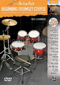 On The Beaten Path Beginning Drumset Course 3 (Book & DVD)