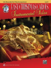 Easy Christmas Carols Instrumental Solos for Cello (Book & CD)