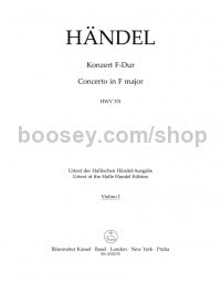 Concerto In F Major Hwv 331 (Violin I)