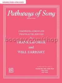 Pathways of Song, Volume 4 - Low Voice (+ CD)
