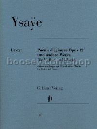 Poeme Elegiaque Op12 & Other Works (Violin & Piano)