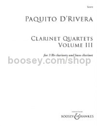 Clarinet Quartets, Volume III (Three B flat Clarinets and Bass Clarinet)