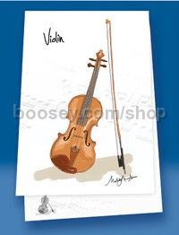 Music Notepad Violin Design A6 Size