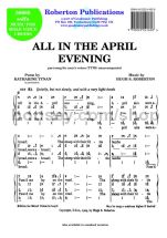 All in the April Evening (Solfa) for male choir