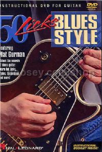 50 Licks Blues Style Guitar DVD 