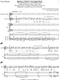 Waloyo Yamoni (Voice/Choir/Piano) - Digital Sheet Music