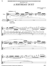 A Birthday Duet (Flute & Piano) - Digital Sheet Music