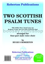 Two Scottish Psalm Tunes for male choir