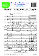 Standin' in the Need of Prayer for male choir
