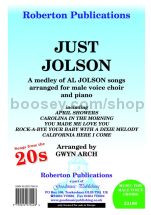 Just Jolson for male choir