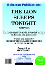 Lion Sleeps Tonight (Wimoweh) for male choir & piano