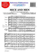 Mice and Men (Psalm Tune Desert) for SATB choir