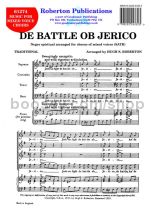 De Battle Ob Jerico for SATB choir