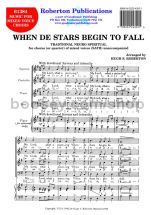 When De Stars Begin To Fall for SATB choir