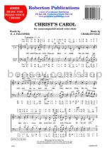 Christ's Carol for SATB choir
