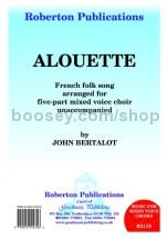 Alouette for SATB choir