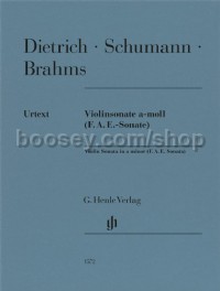Violin Sonata a minor (F. A. E. Sonata) (Violin & Piano)