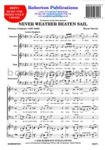 Never Weather Beaten Sail for SATB choir