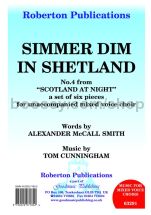 Simmer Dim in Shetland for SATB choir