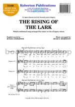 Rising of the Lark for female choir (SSA)