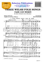 Three Welsh Folksongs for female choir (SSAA)