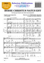 Hodie Christus natus est - female choir (SSAA)